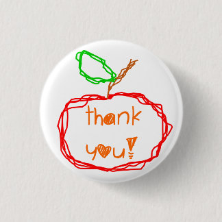 Thank You Teacher 3 Cm Round Badge