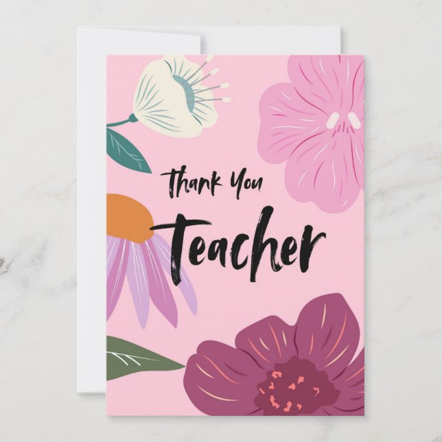 Thank You Teacher Card (Front)