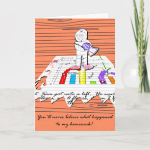 Thank you teacher card