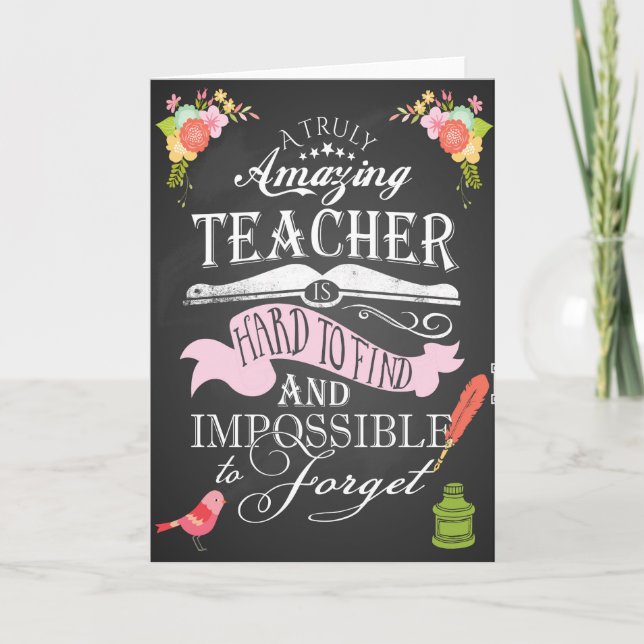 Thank you teacher card appreciation week (Front)