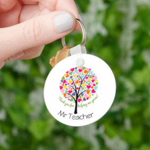 Thank you teacher gift key ring