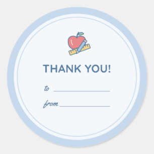 "Thank You" Teacher Gift Sticker
