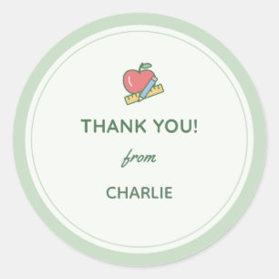 "Thank You" Teacher Gift Sticker