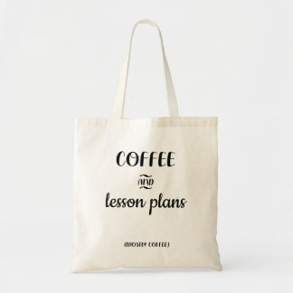 thank you teacher gift|teacher coffee and lessons tote bag