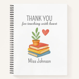 Thank You Teacher – Heartfelt Appreciation Gift Notebook