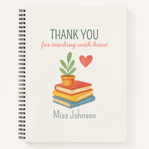 Thank You Teacher – Heartfelt Appreciation Gift Notebook