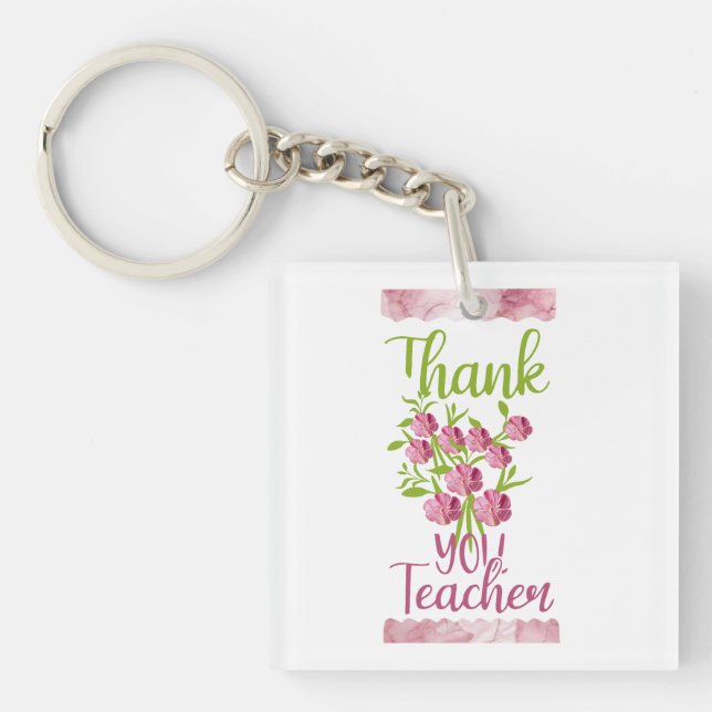 Thank you teacher key ring (Front)