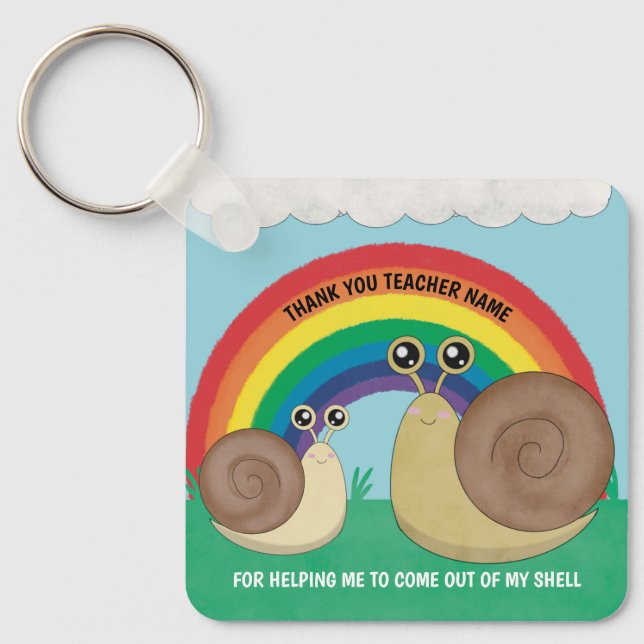 Thank You Teacher Key Ring (Front)