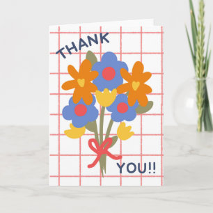 Thank you Teacher Mum Doctor Friend Thankful  Card