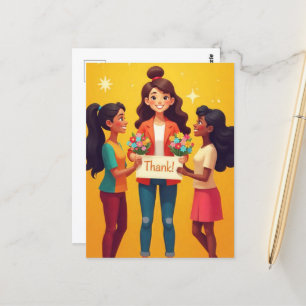 "Thank You, Teacher!" Postcard