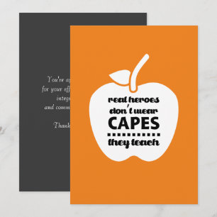 Thank You, Teacher. Teaching Quote Apple You Card