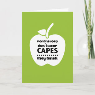 Thank You, Teacher.  Teaching Quote  You Card