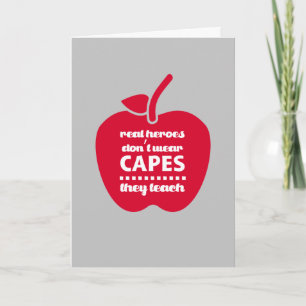 Thank You, Teacher.  Teaching Quote  You Card