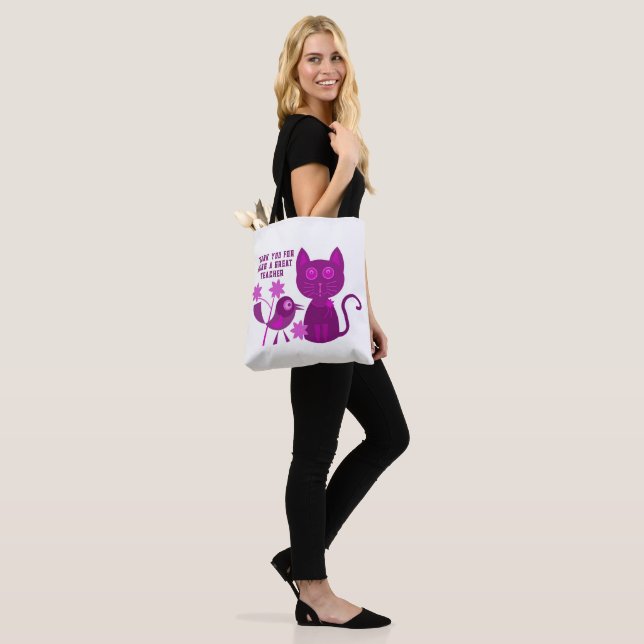 THANK YOU TEACHER TOTE BAG (On Model)