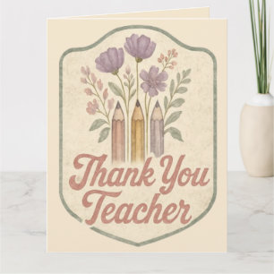 Thank You Teacher Vintage