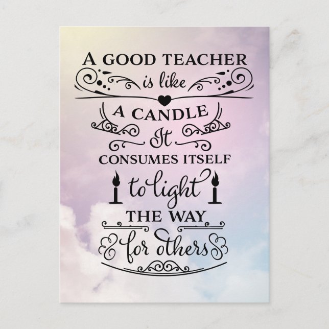 Thank You Teachers Postcard (Front)