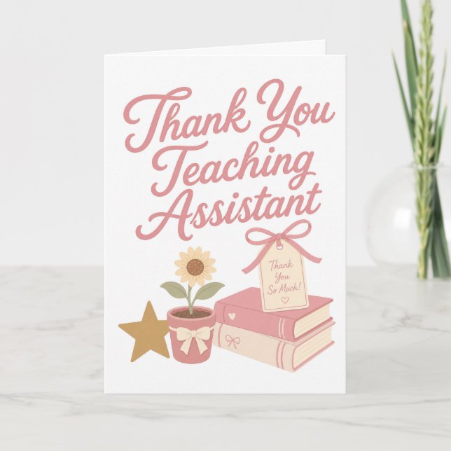 Thank You Teaching Assistant Card (Front)