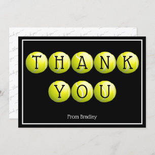 Thank You Tennis Custom Personalised