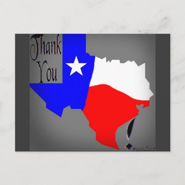 Thank You Texas! Postcard (Front)