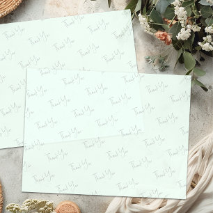Thank You Text Business Tissue Paper Mint