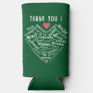 Thank You Text Can Cooler Gift Personalised