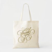 Thank You Text Design Diamonds & Gold