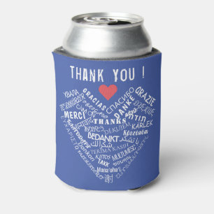 Thank You Text Multilingual Can Cooler Your Colour