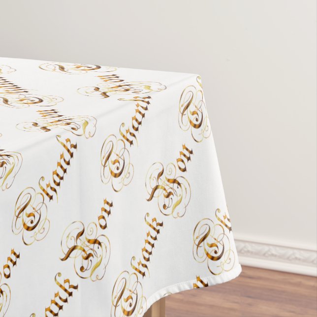 Thank you.text. tablecloth (In Situ)