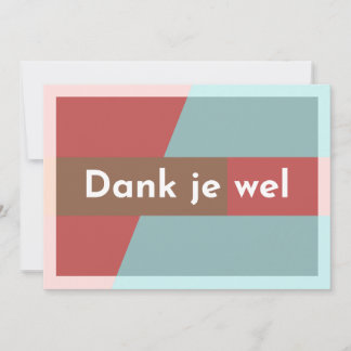 "Thank you" Thank You Card