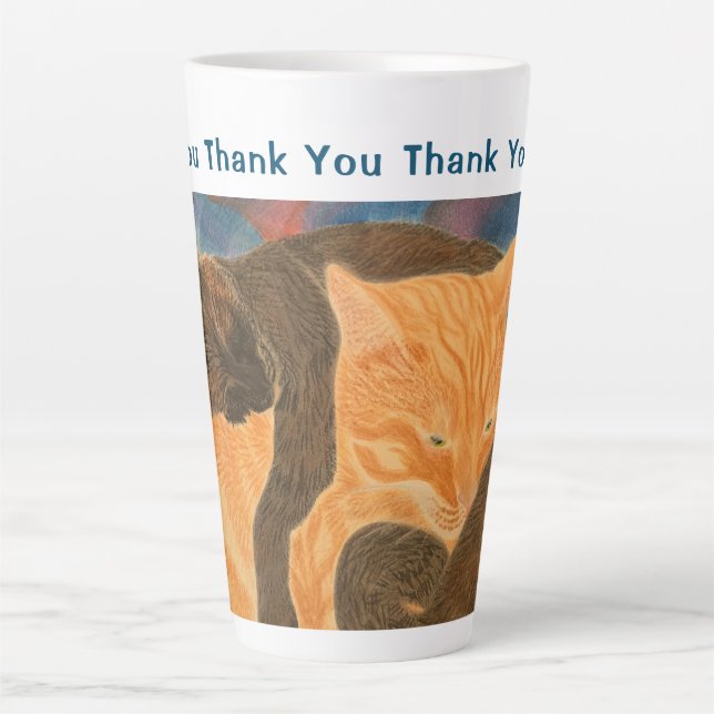 Thank You Thank You Thank You Mum Latte Mug (Front)