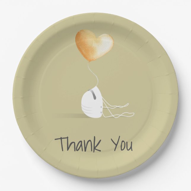 Thank You - the Coronavirus Edition Paper Plate (Front)