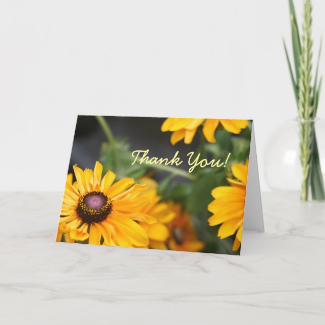 Thank You Tiger Eye Greeting Card (Front)