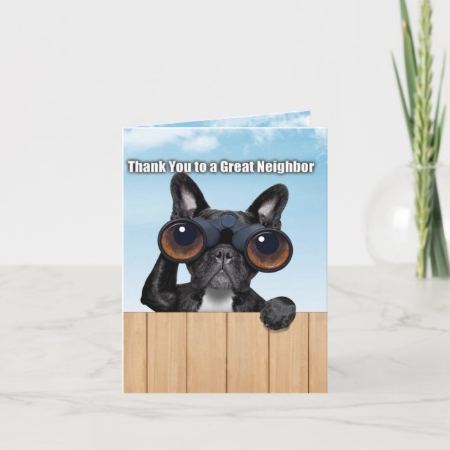 Thank You To A Great Neighbour Card (Front)