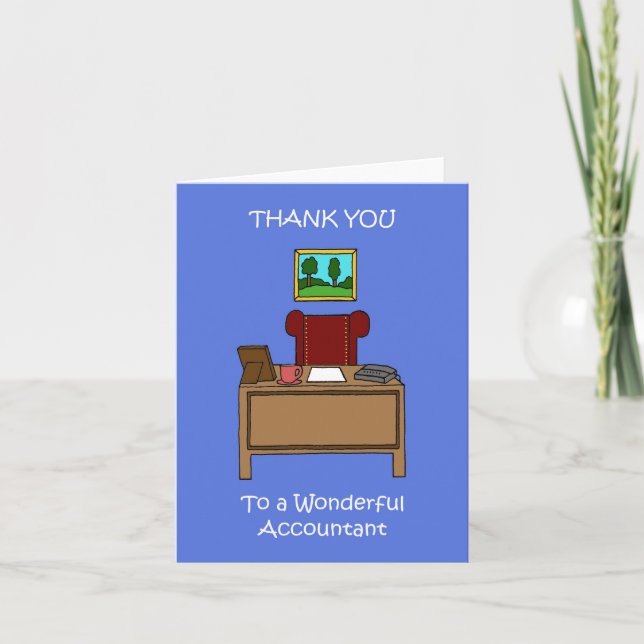 Thank you to Accountant Card (Front)