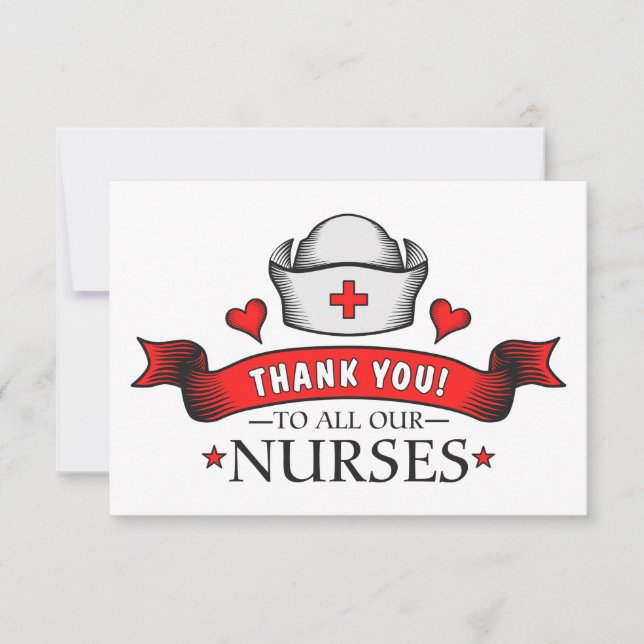 Thank You to all Our Nurses Red (Front)