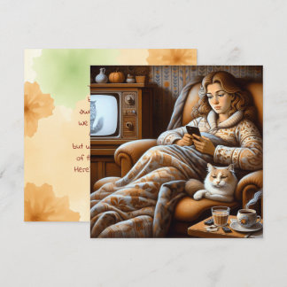 Thank you to an Online Friend | Chronically Ill Card