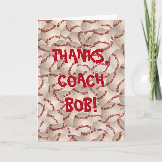 Thank You to Baseball Coach (Front)