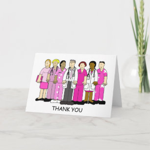 Thank you to Breast Cancer Medical Team. Card