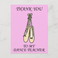 Thank You to Dance Teacher Ballet Shoes