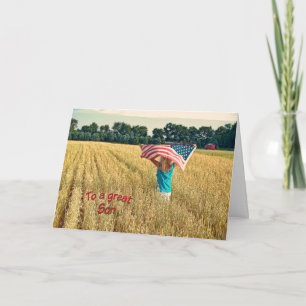 Thank You to Military Son Card