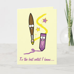 Thank You to My Art Teacher Card