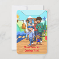 Thank You to My Oncology Team Note Card