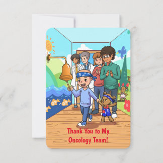 Thank You to My Oncology Team Note Card