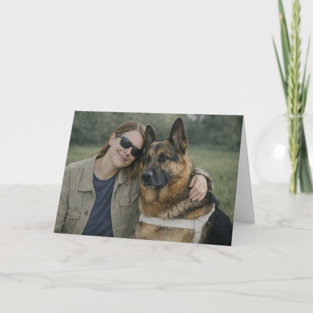 Thank You to My Puppy Raiser – German Shepherd Card (Front)