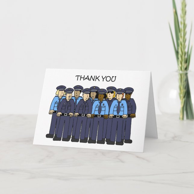 Thank You to Police Force Card (Front)