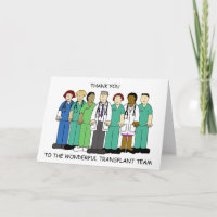 Thank You to the Transplant Team Cartoon Group