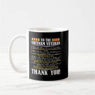 Thank You To The Vietnam Veterans Brave Warriors V Coffee Mug