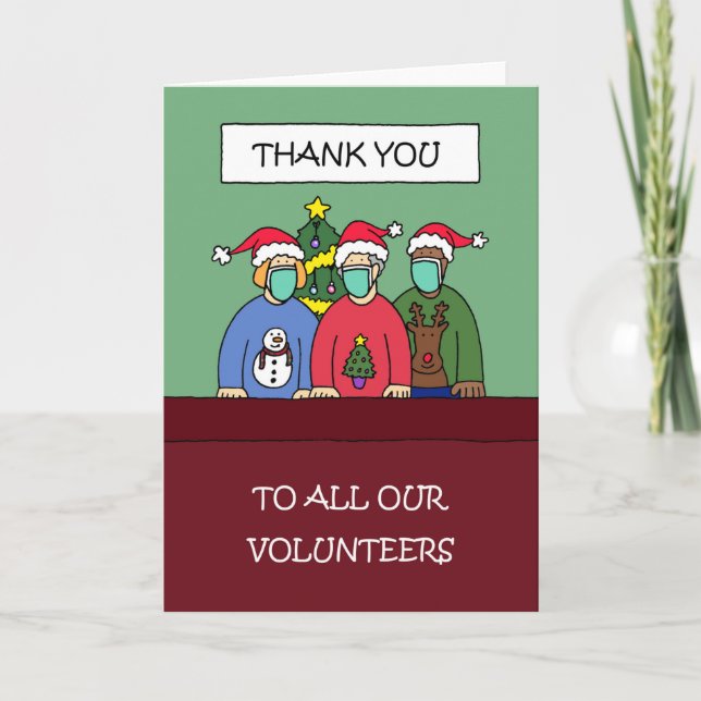Thank You to Volunteers at Christmas Card (Front)