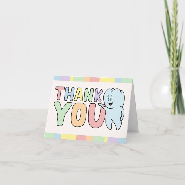 "Thank You" Tooth Card (Front)
