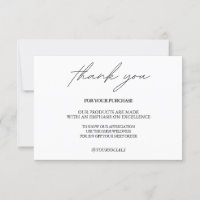 Thank you Traditional Hand Crafted Media Insert